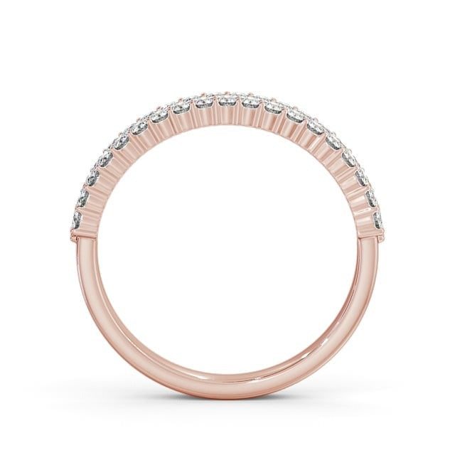 Luna Half Eternity Round Lab Diamond Double Row Ring