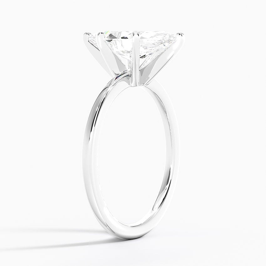 Tranquil Marquise Six-Prong Moissanite Engagement Ring White Gold