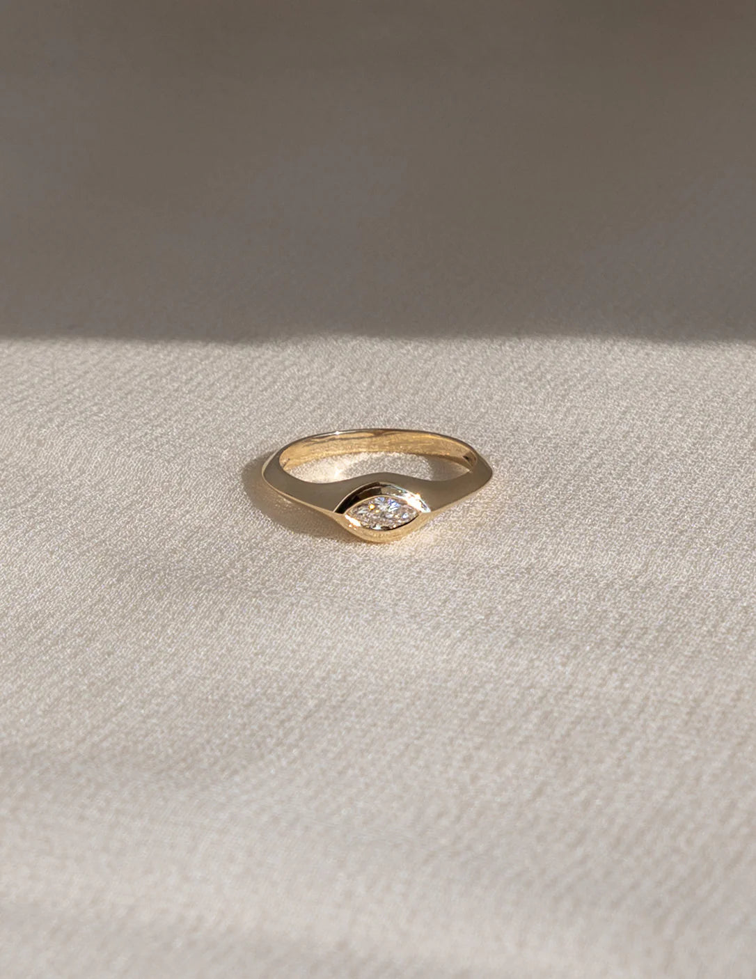 Marquise Moissanite Nature-Inspired Engagement Ring