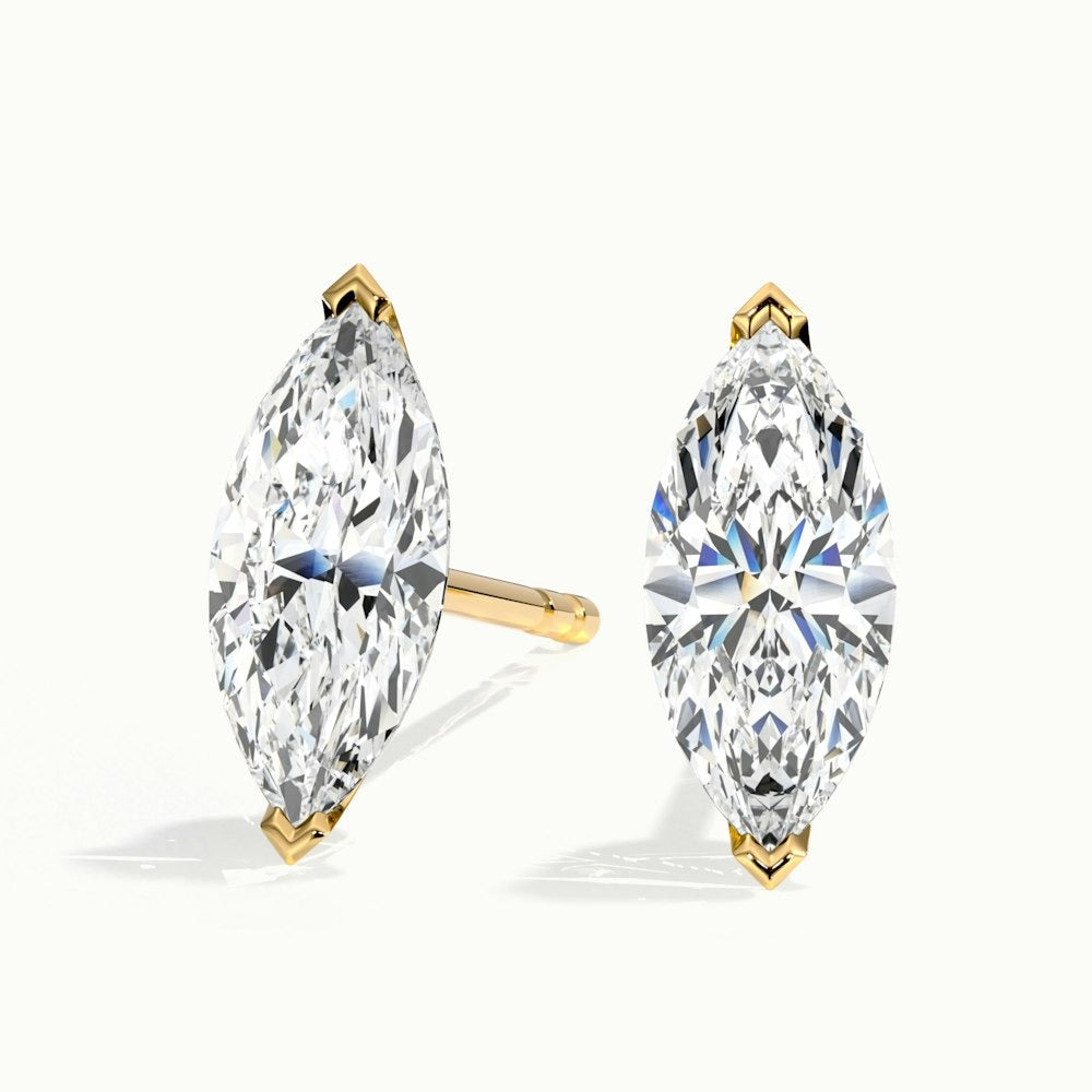 Marquise Lab Diamond Earrings