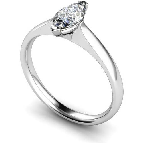 Marquise Solitaire Lab Grown Diamond Ring White ring