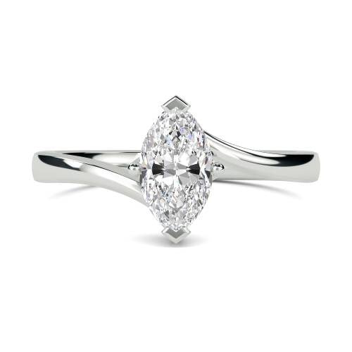 Marquise Solitaire Lab Grown Diamond Rings