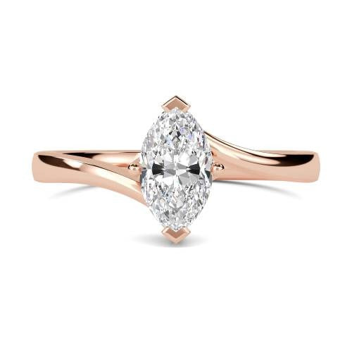 Marquise Solitaire Lab Grown Diamond Rings