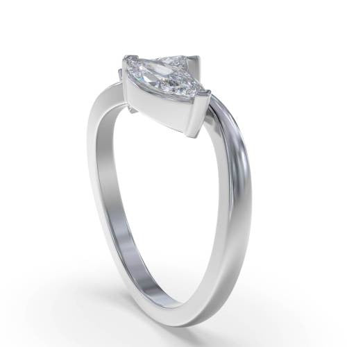 Marquise Two Stone Lab Grown Diamond Ring