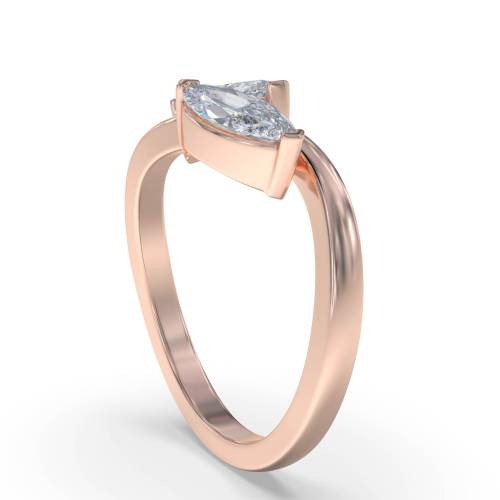 Marquise Two Stone Lab Grown Diamond Ring