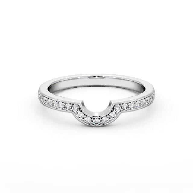 Mila Half Eternity Round Lab Diamond Half Moon Design Ring