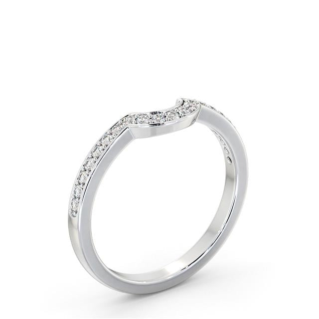 Mila Half Eternity Round Lab Diamond Half Moon Design Ring