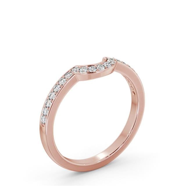 Mila Half Eternity Round Lab Diamond Half Moon Design Ring