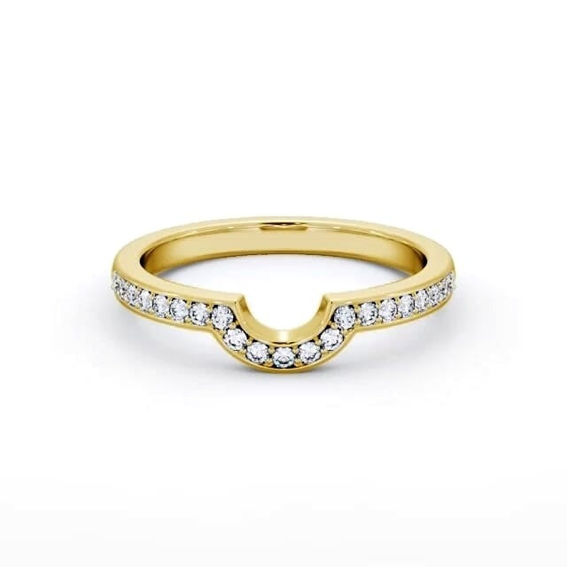 Mila Half Eternity Round Lab Diamond Half Moon Design Ring