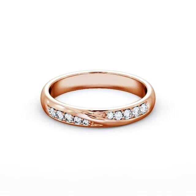 Mila Ladies Round Lab Diamond 0.15ct Wedding Ring