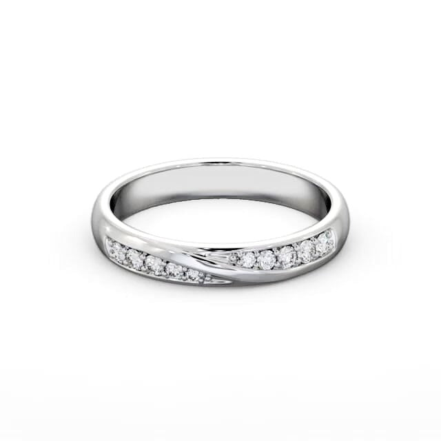 Mila Ladies Round Lab Diamond 0.15ct Wedding Ring