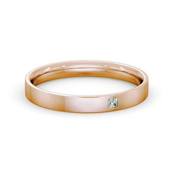 Mira Princess Single Lab Diamond Flat Court Wedding Ring
