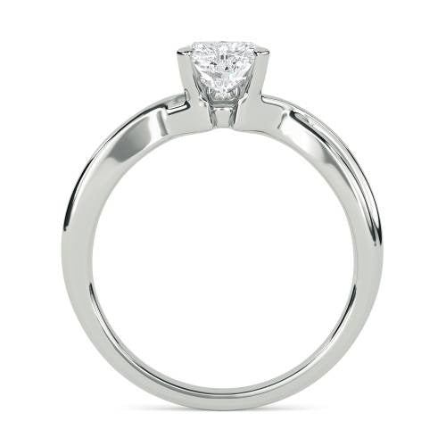 Modern Intertwined Heart Lab Grown Diamond Ring