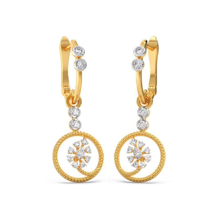 Moonlit Dangle Moissanite Earrings 