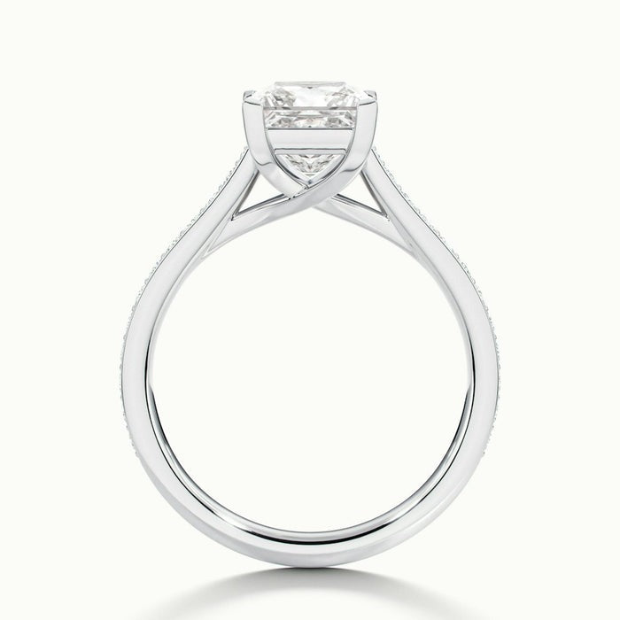 Mystic Princess Temple Pavé Moissanite Engagement Ring