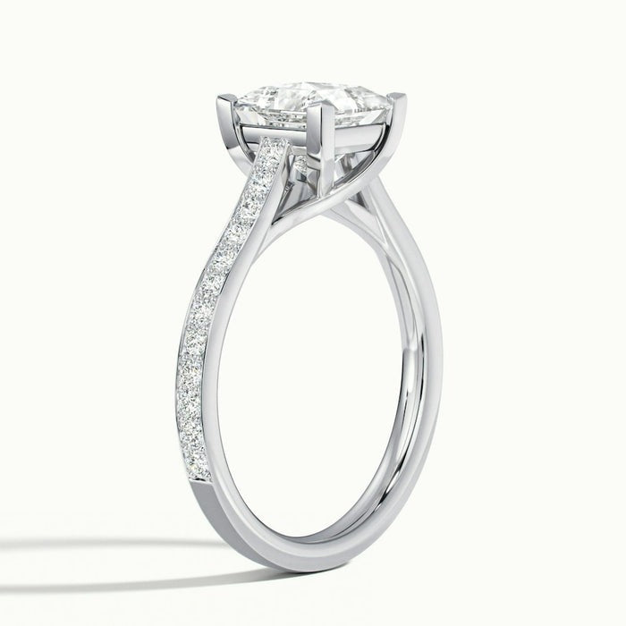 Mystic Princess Temple Pavé Moissanite Engagement Ring