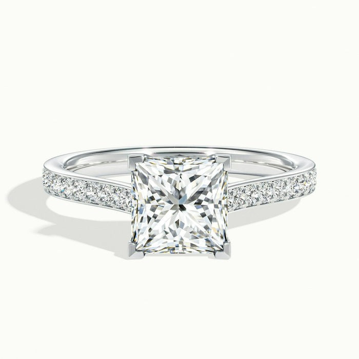 Mystic Princess Temple Pavé Moissanite Engagement Ring