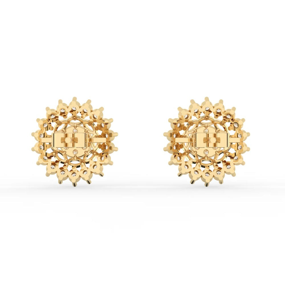 Mystic Lab Diamond Studs Earrings