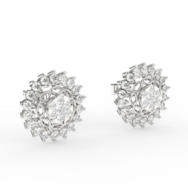 Mystic Moissanite Studs Earrings