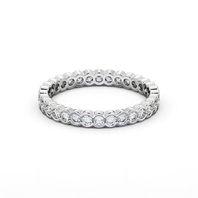 Nina Full Eternity Round Lab Diamond Open Bezel Setting Ring