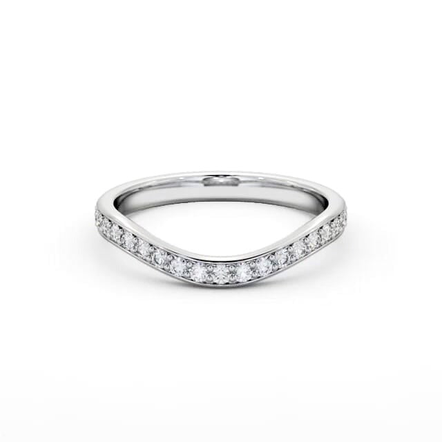 Nina Half Eternity Round Lab Diamond Curved Ring