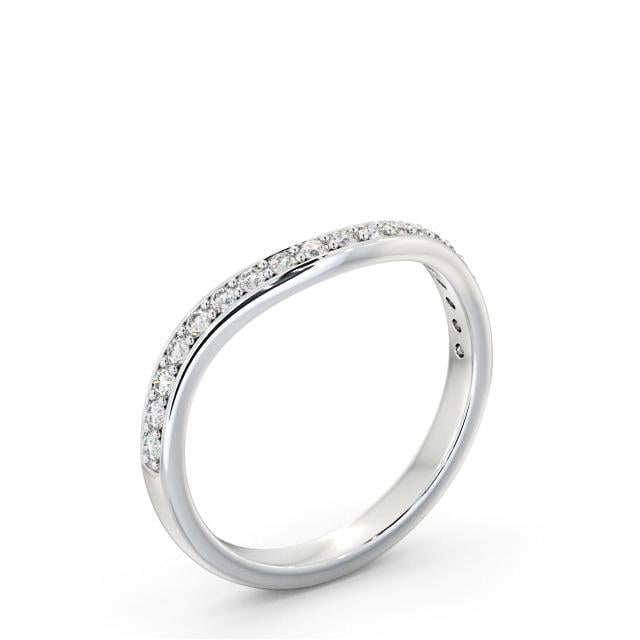 Nina Half Eternity Round Lab Diamond Curved Ring 