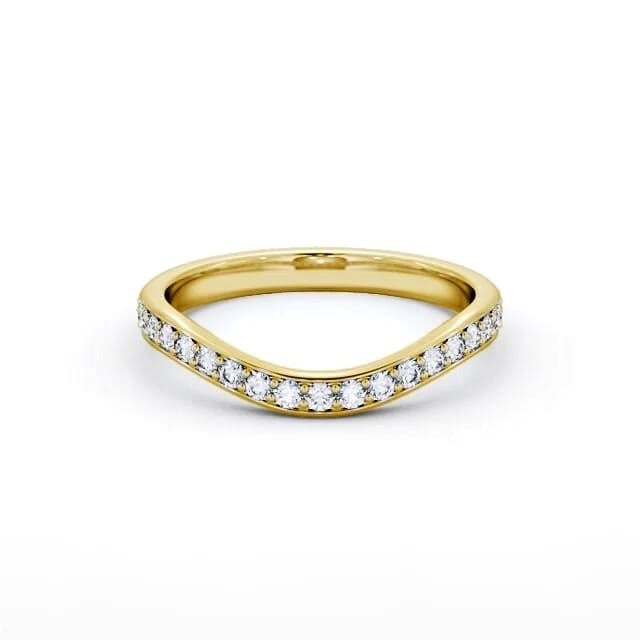Nina Half Eternity Round Lab Diamond Curved Ring