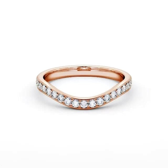 Nina Half Eternity Round Lab Diamond Curved Ring