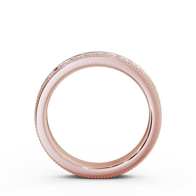 Nina Vintage Half Eternity Round Lab Diamond Channel Set Ring