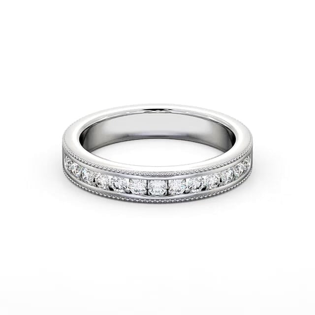 Nina Vintage Half Eternity Round Lab Diamond Channel Set Ring