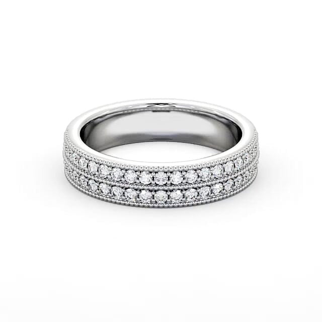 Noa Vintage Half Eternity Round Lab Diamond Double Channel Ring