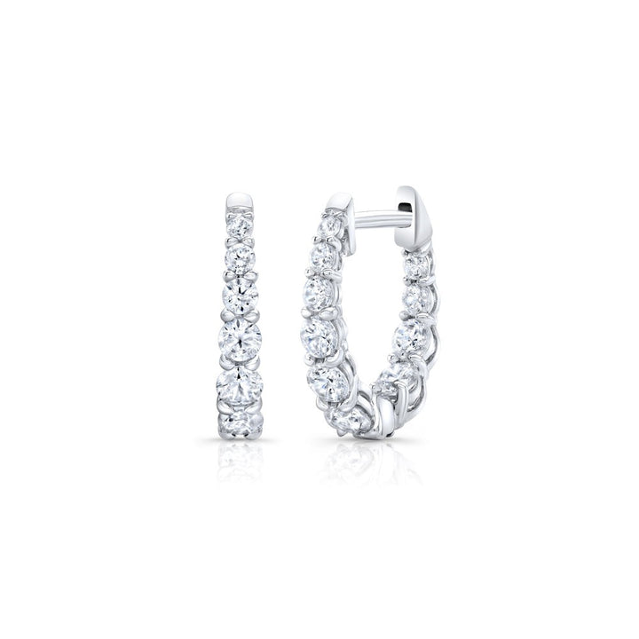 Olivia Moissanite Huggies Earrings