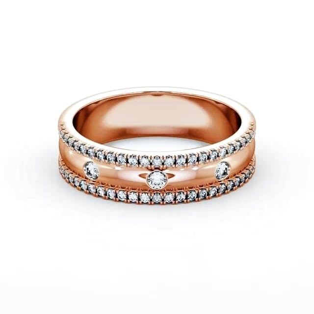 Orla Ladies 0.26ct Round Lab Diamond Wedding Ring