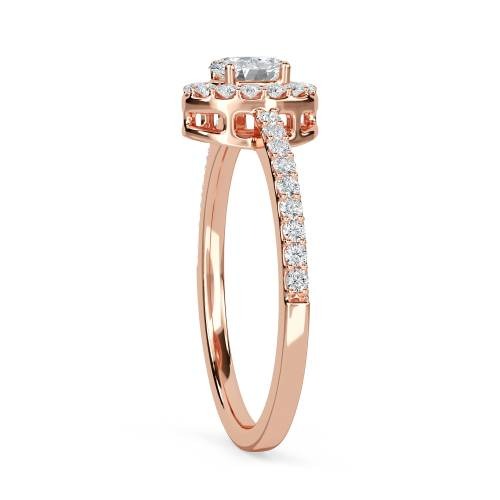 Oval Shoulder Set Ring With Matching Band Lab Grown Diamond Ring