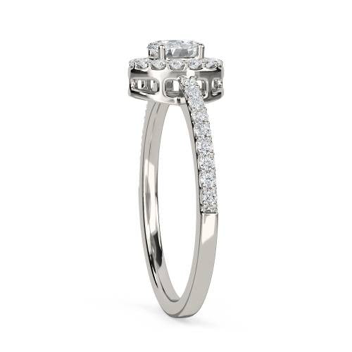 Oval Shoulder Set Ring With Matching Band Lab Grown Diamond Ring