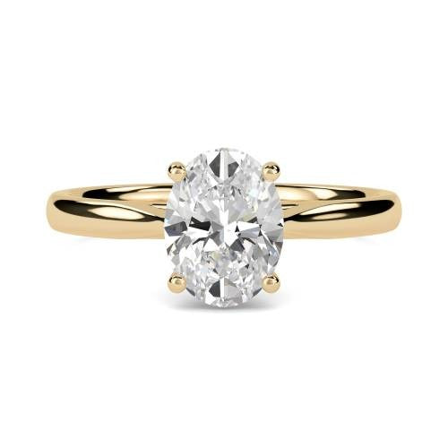 Oval Solitaire Lab Grown Diamond Ring