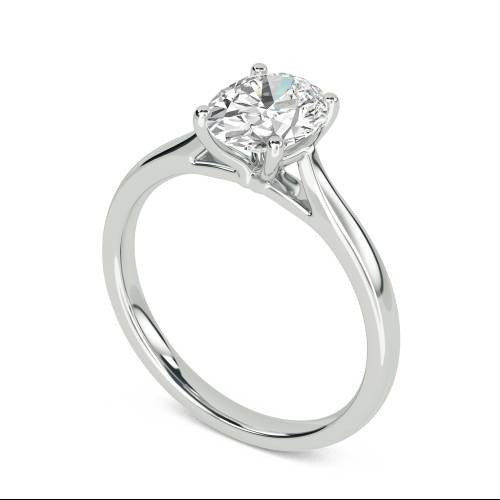 Oval Solitaire Lab Grown Diamond Ring