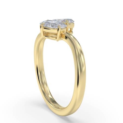 Oval Two Stone Lab Grown Diamond Ring