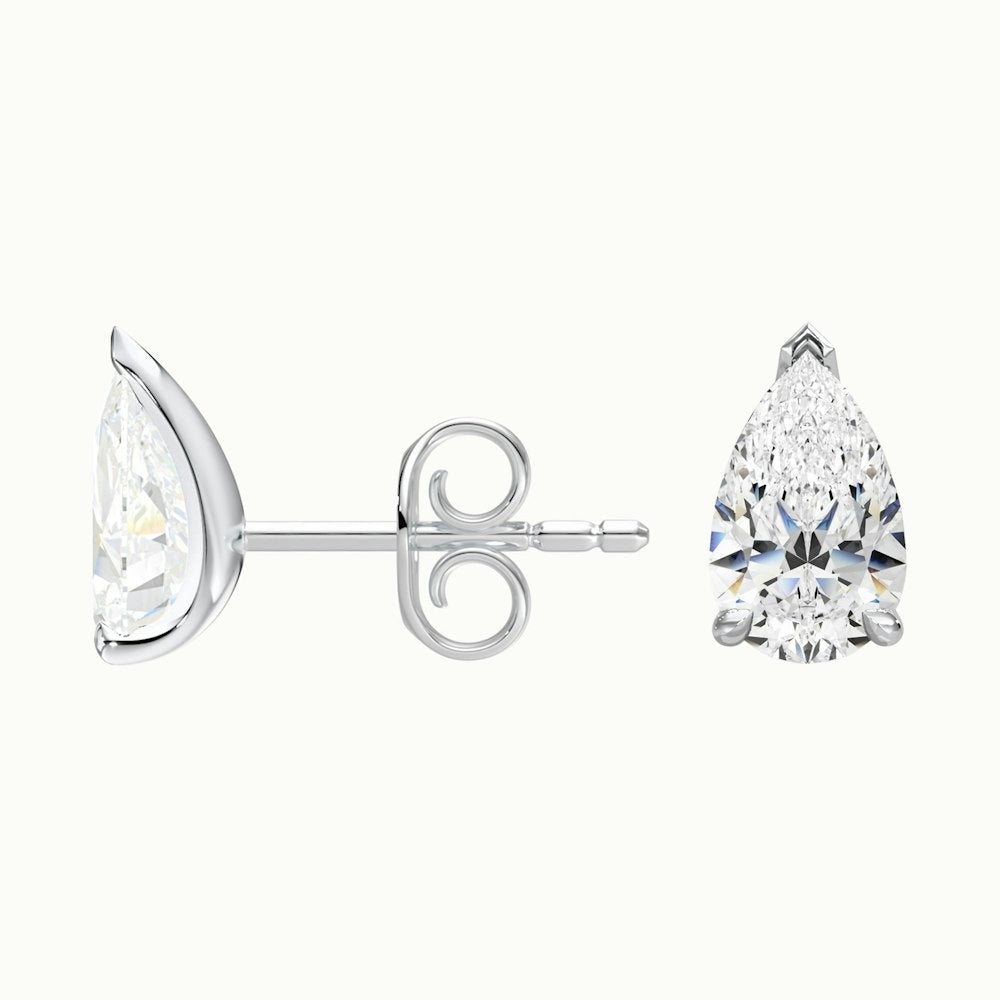 Pear Lab Diamond Earrings