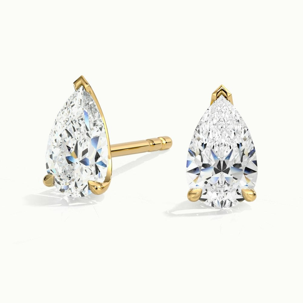 Pear Lab Diamond Earrings