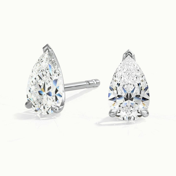 Pear Moissanite Earrings