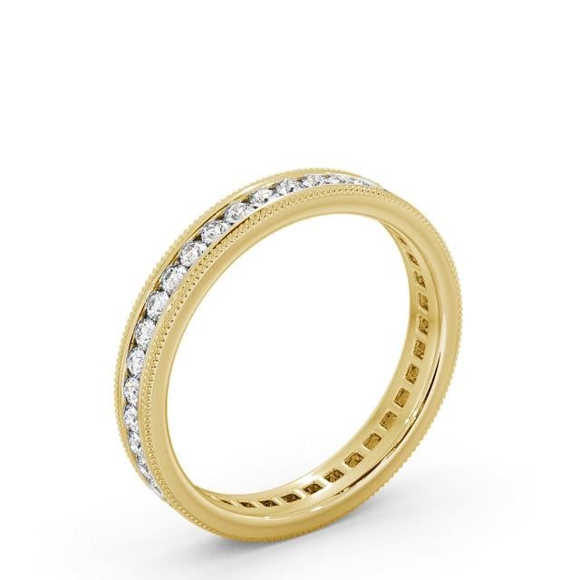Pia Full Eternity Round Lab Diamond Vintage Style Ring