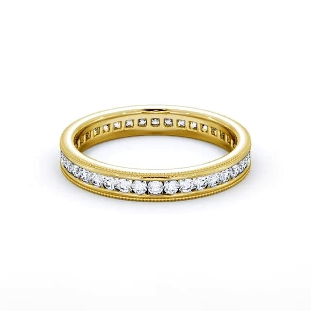 Pia Full Eternity Round Lab Diamond Vintage Style Ring
