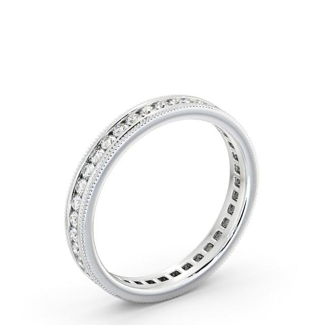 Pia Full Eternity Round Lab Diamond Vintage Style Ring