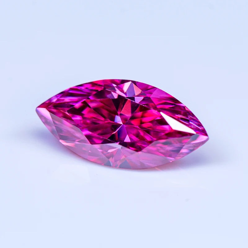 Pink Moissanite Marquise Shape Gemstones