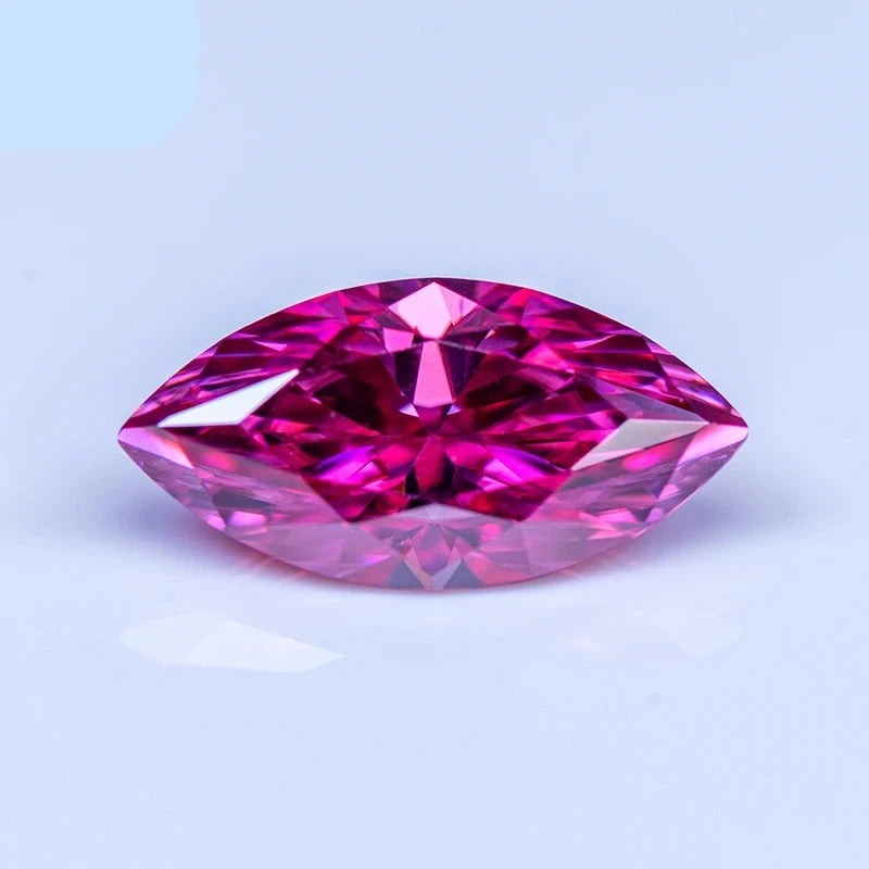 Pink Moissanite Marquise Shape Gemstones