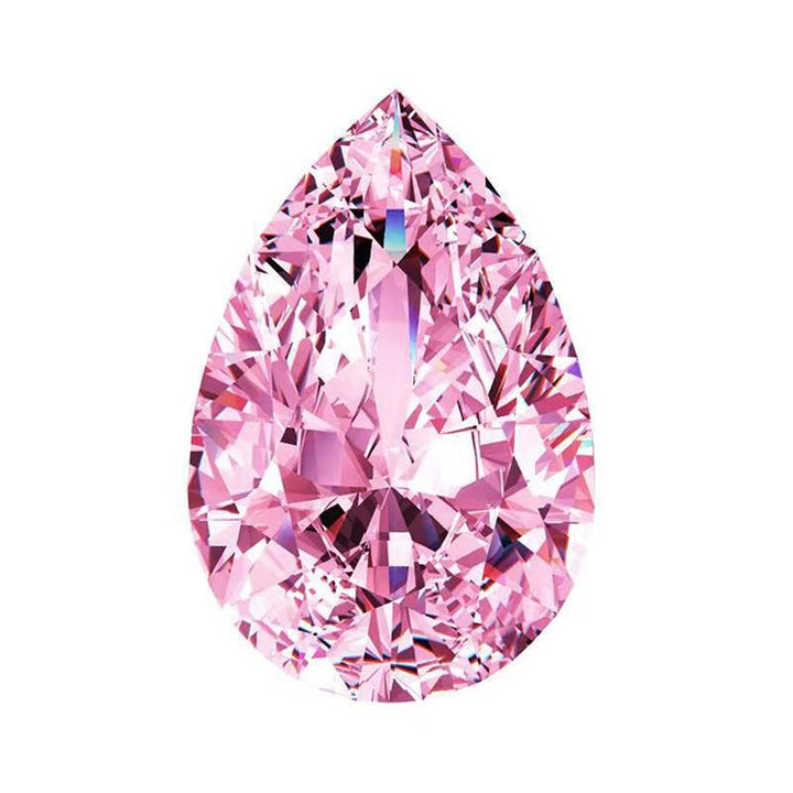 Pink Moissanite Pear Shape Gemstones 