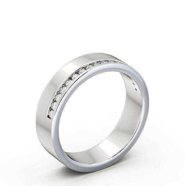 Reina 0.18ct Round Lab Diamond Channel Set Wedding Ring