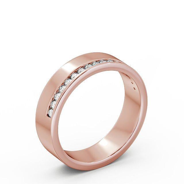 Reina 0.18ct Round Lab Diamond Channel Set Wedding Ring