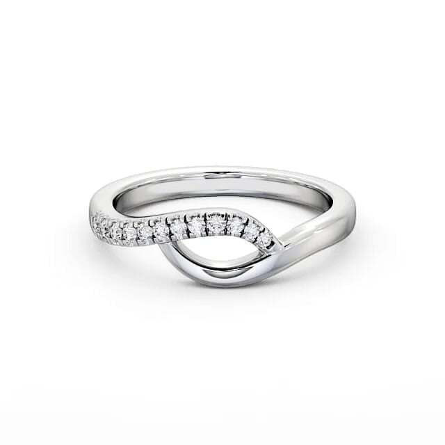 Reina Half Eternity 0.12ct Round Lab Diamond Overlapping Design Ring